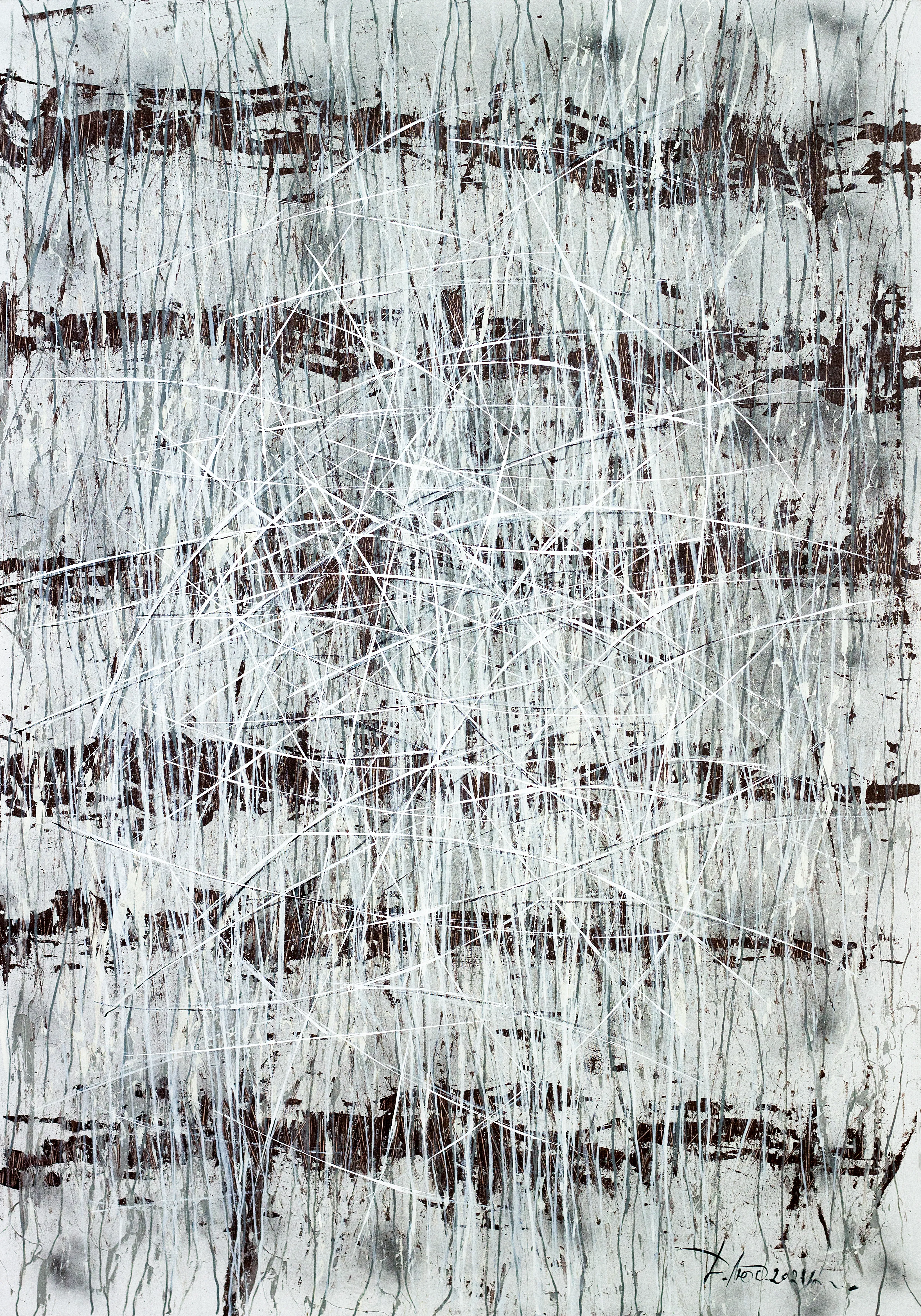 Image of Direction 1 by Liudmyla Davydenko, size: 140х200, made of oil/canvas, Painting medium, part of the Isolines series, priced at $4000
