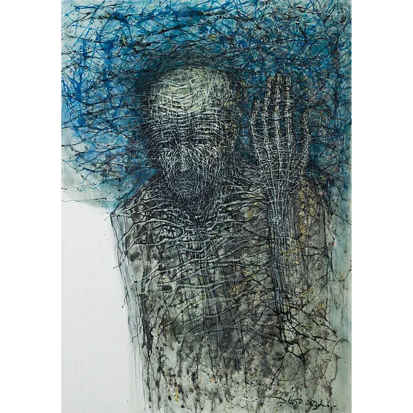 Image of Holding by Liudmyla Davydenko, size: 140х200, made of oil/canvas, Painting medium, part of the Holova/Head series, priced at $5000