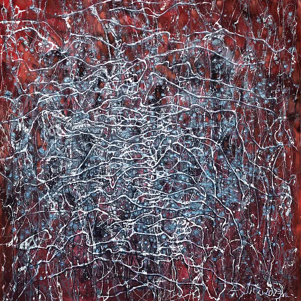 Image of Untitled 2 by Liudmyla Davydenko, size: 100х100, made of oil/canvas, Painting medium, part of the Isolines series, priced at $1500