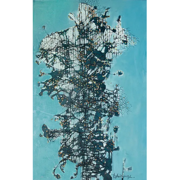Image of Sprout by Liudmyla Davydenko, size: 100х160, made of oil/canvas, Painting medium, part of the Isolines series, priced at $2500