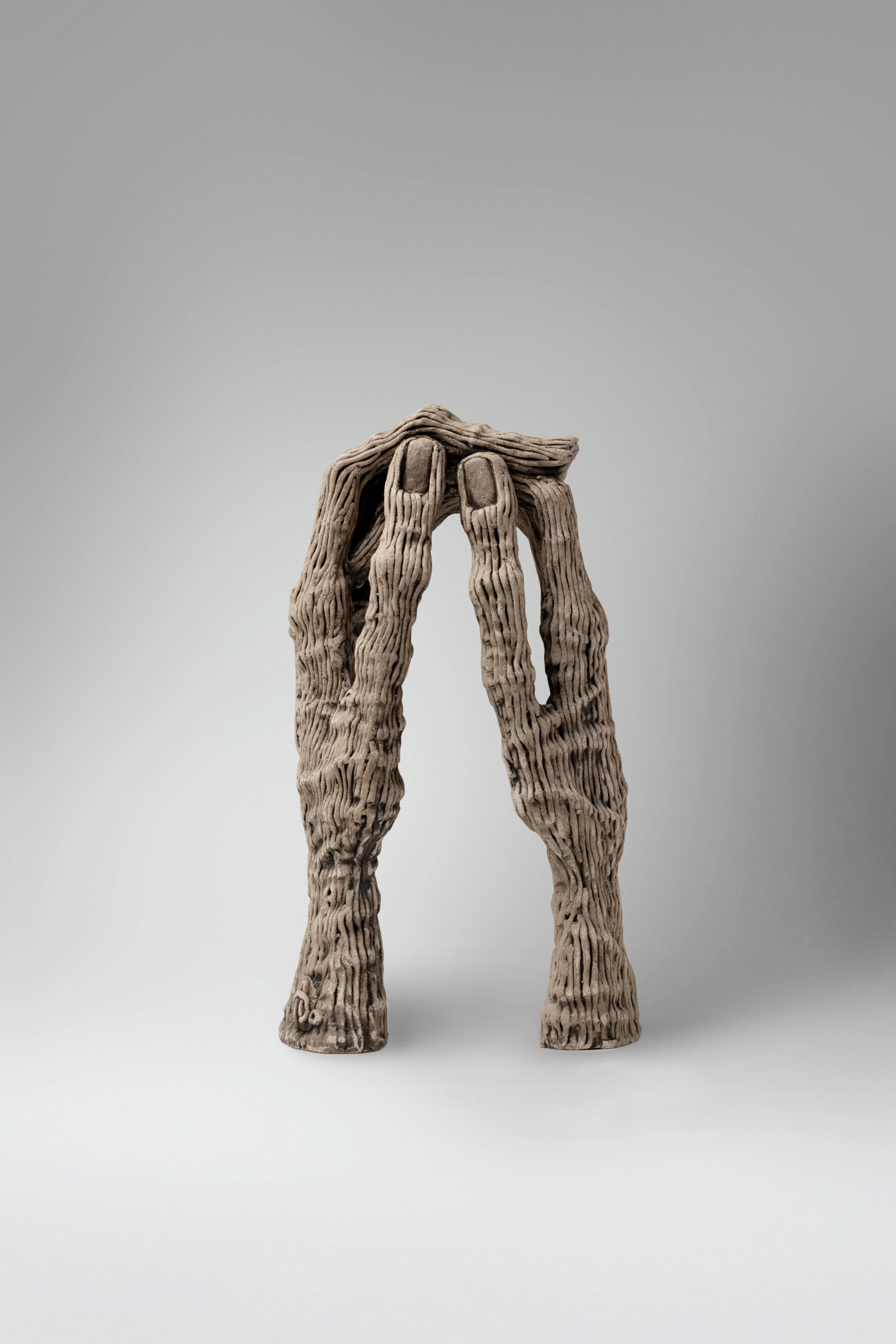 Image of Think by Liudmyla Davydenko, size: 27х14х12, made of chamotte, glaze, Sculpture medium, part of the Holova/Head series, priced at $700