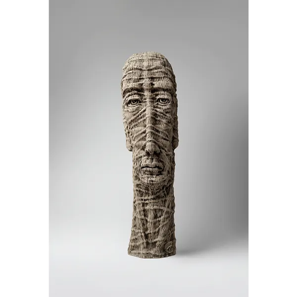 Image of Himself by Liudmyla Davydenko, size: 52х14х16, made of chamotte, glaze, Sculpture medium, part of the Holova/Head series, priced at $1000
