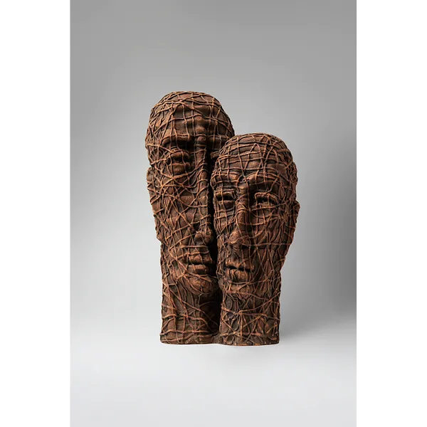 Image of Themselves by Liudmyla Davydenko, size: 39х24х16, made of chamotte, glaze, Sculpture medium, part of the Holova/Head series, priced at $1000