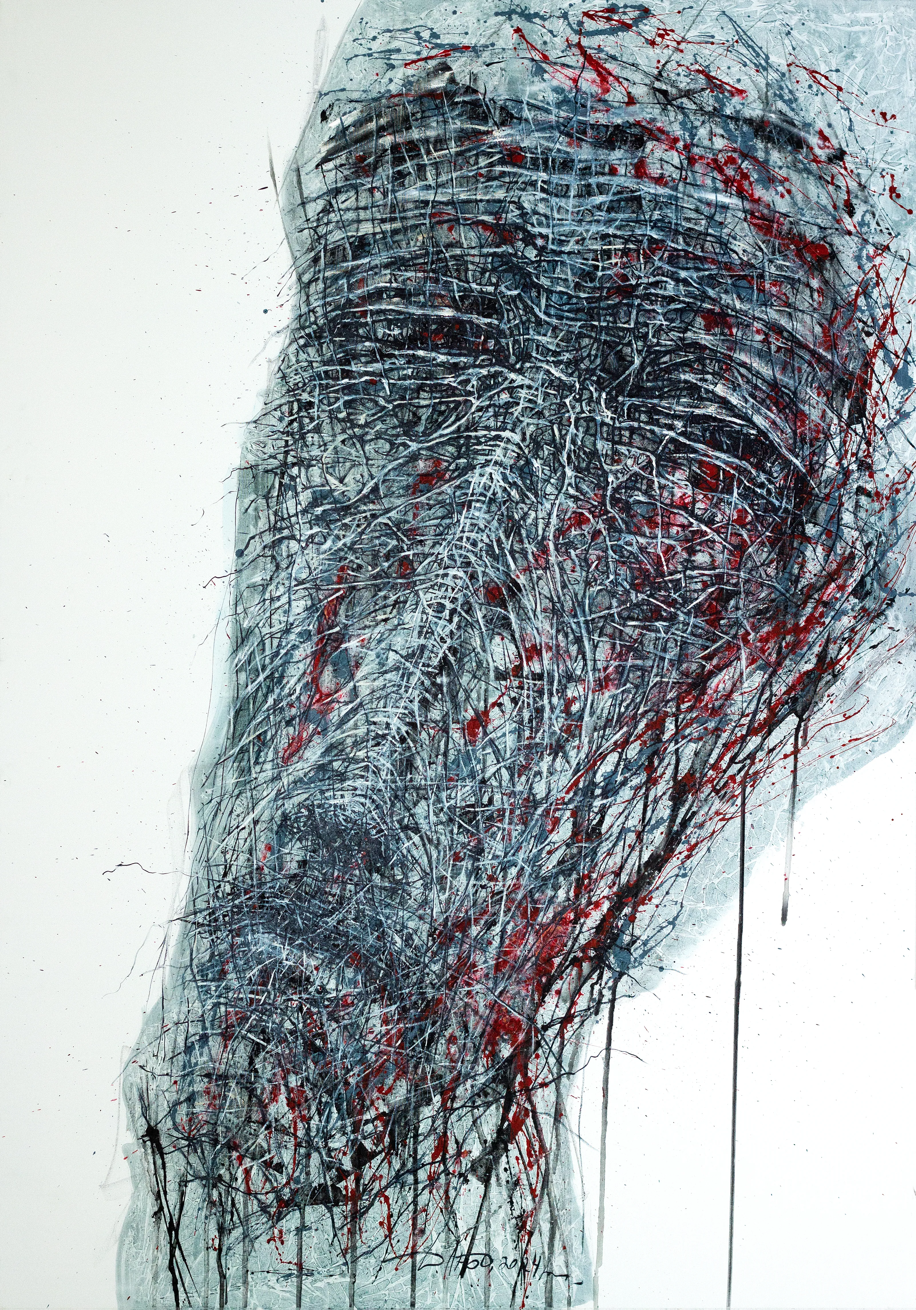 Image of Head 2 by Liudmyla Davydenko, size: 140x200, made of oil/canvas, Painting medium, part of the Holova/Head series, priced at $4000