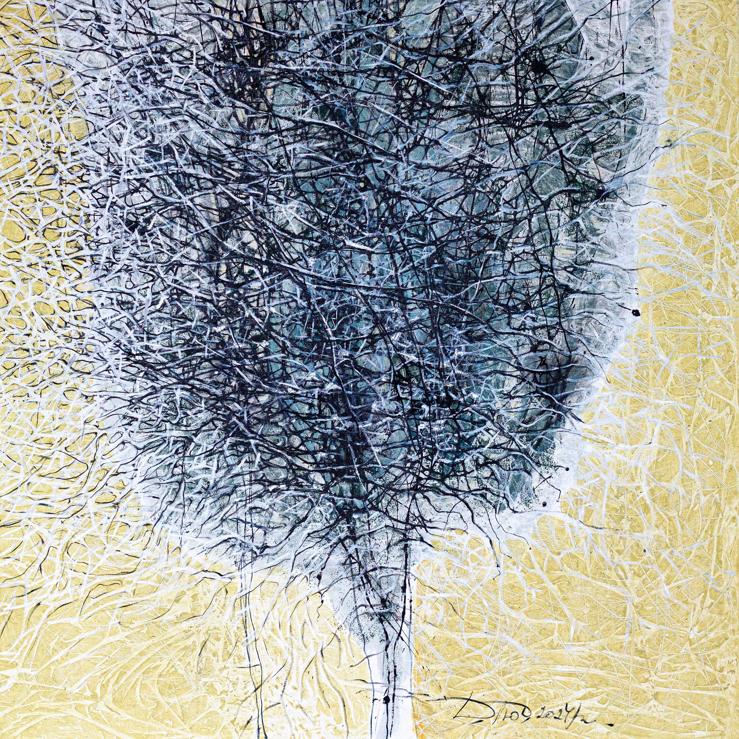Image of Appearance 2 by Liudmyla Davydenko, size: 100х100, made of oil/canvas, Painting medium, part of the Rhizome series, priced at $1500 Photo 1 of 2.