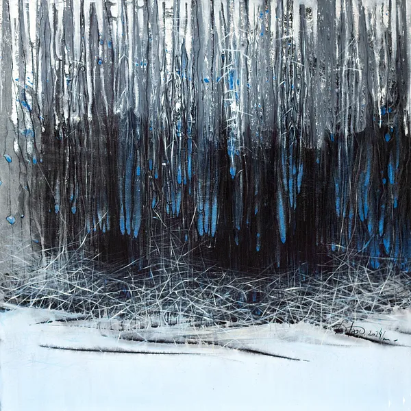 Image of Land 1 by Liudmyla Davydenko, size: 100х100, made of oil/canvas, Painting medium, part of the Synergetics series, priced at $1500