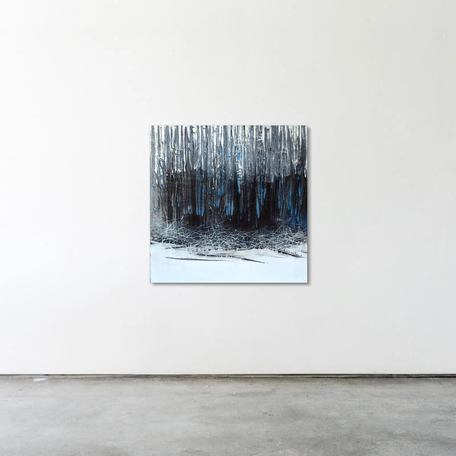Image of Land 1 by Liudmyla Davydenko, size: 100х100, made of oil/canvas, Painting medium, part of the Synergetics series, priced at $1500 Photo 2 of 2.