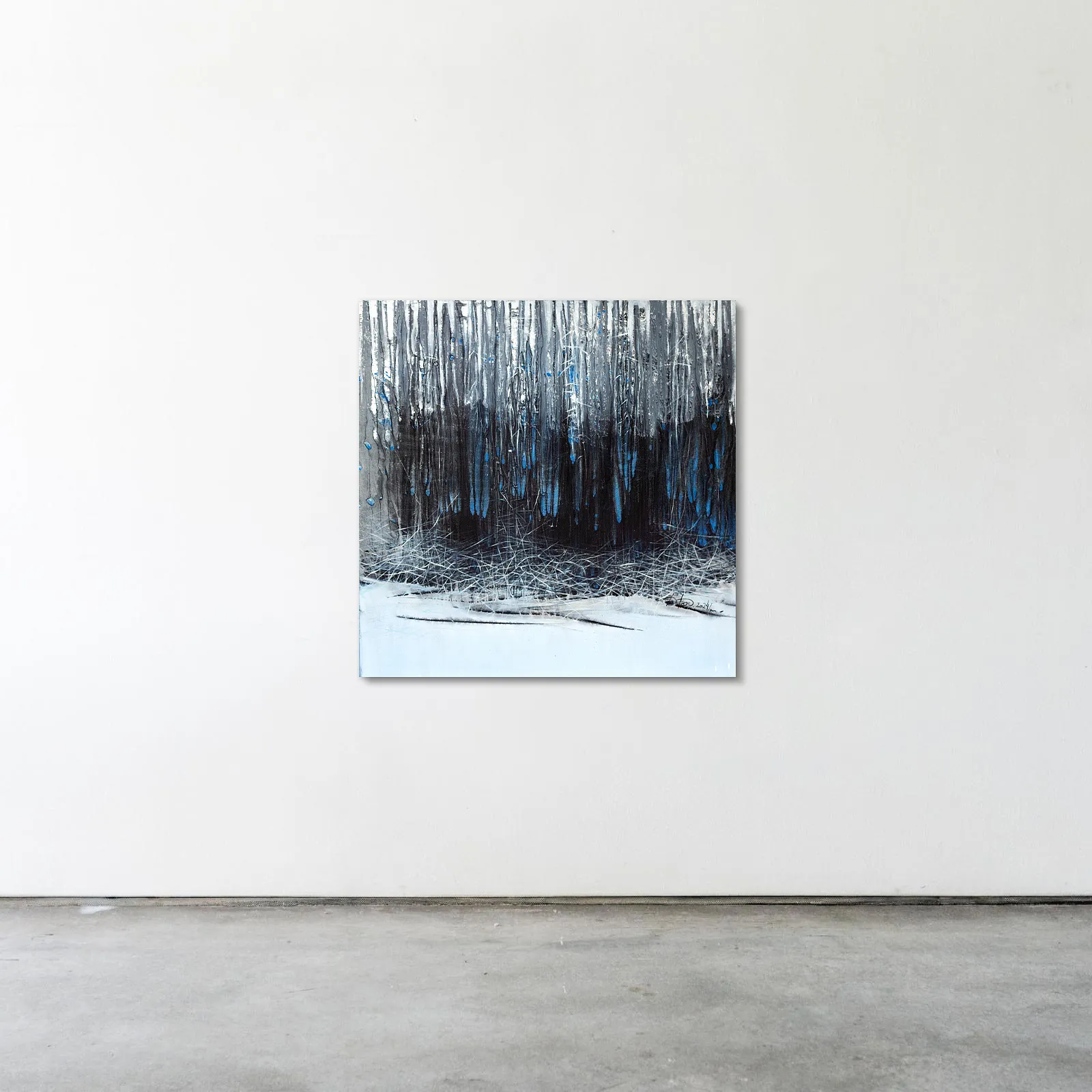 Image of Land 1 by Liudmyla Davydenko, size: 100х100, made of oil/canvas, Painting medium, part of the Synergetics series, priced at €1500 Photo 2 of 2.