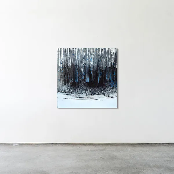 Image of Land 1 by Liudmyla Davydenko, size: 100х100, made of oil/canvas, Painting medium, part of the Synergetics series, priced at $1500 Photo 2 of 2.