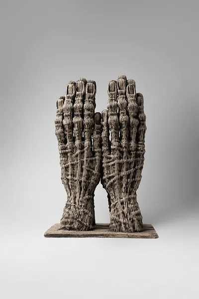 Зображення "Reunification" від Людмила Давиденко, розмір: 37х23,5х18,5, медіум: Скульптура, серія: Голова, ціна: €700 Фото 2 з 3.