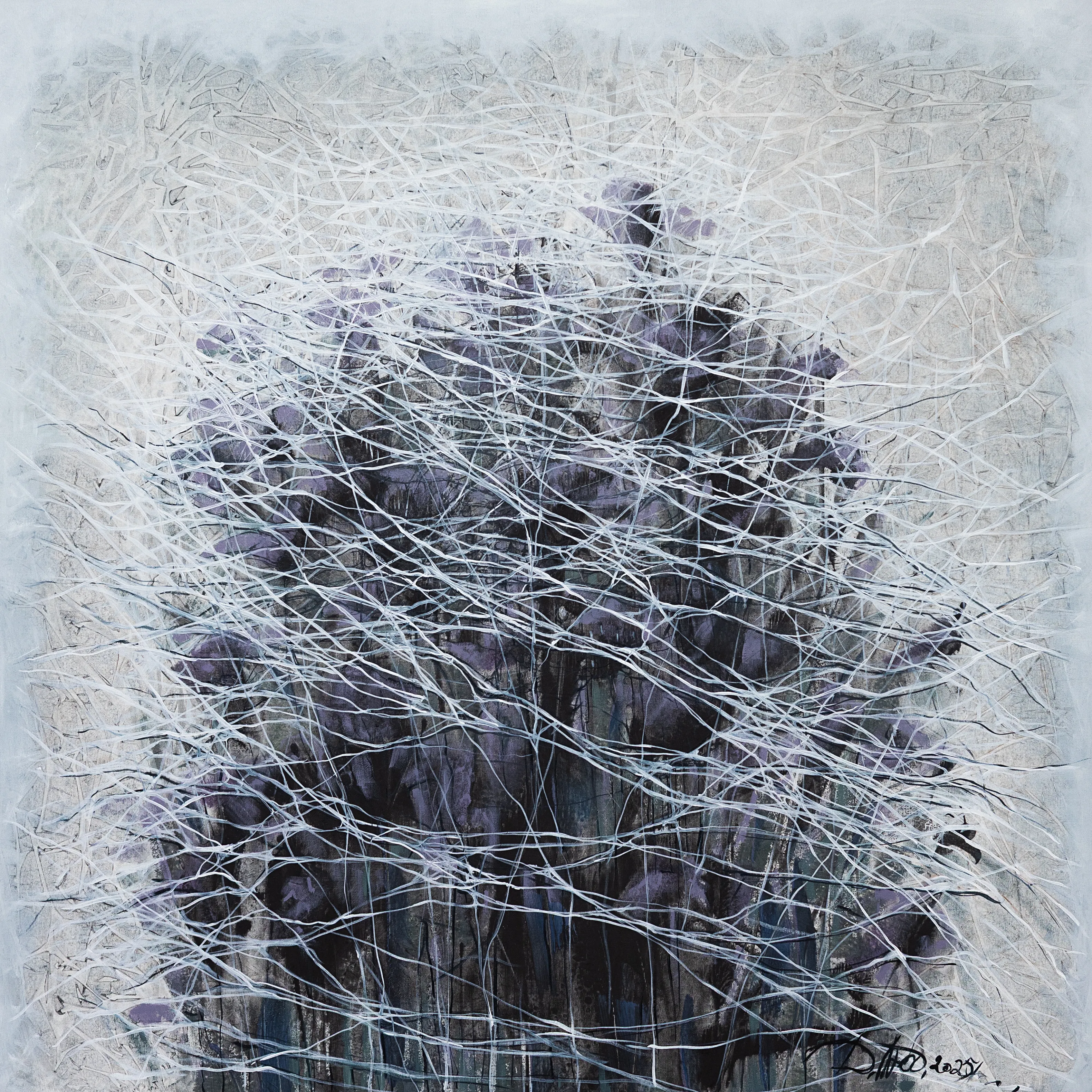 Зображення "Genesis 1" від Людмила Давиденко, розмір: 100x100, матеріали: oil/canvas, медіум: Живопис, серія: Ізолінії, ціна: €1500