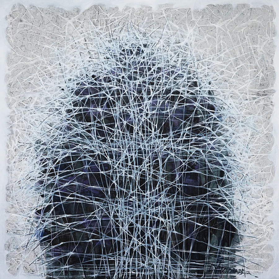 Зображення "Genesis 2" від Людмила Давиденко, розмір: 100x100, медіум: Живопис, серія: Ізолінії, ціна: €1500