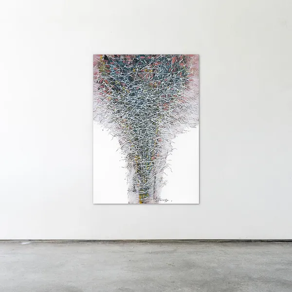 Зображення "Blooming" від Людмила Давиденко, розмір: 100x140 см, медіум: Живопис, серія: Ізолінії, ціна: €2500 Фото 3 з 3.