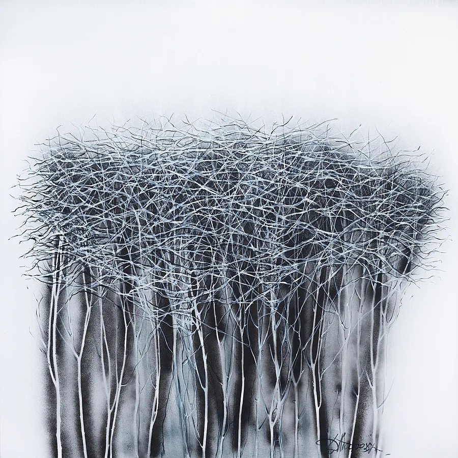 Зображення "State 1" від Людмила Давиденко, розмір: 100x100, медіум: Живопис, серія: Ізолінії, ціна: €1500