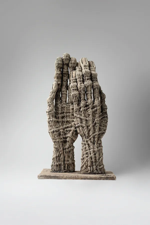 Image of Dance 2 by Liudmyla Davydenko, size: 36х21,5х15, made of chamotte, glaze, Sculpture medium, part of the Holova/Head series, priced at €700