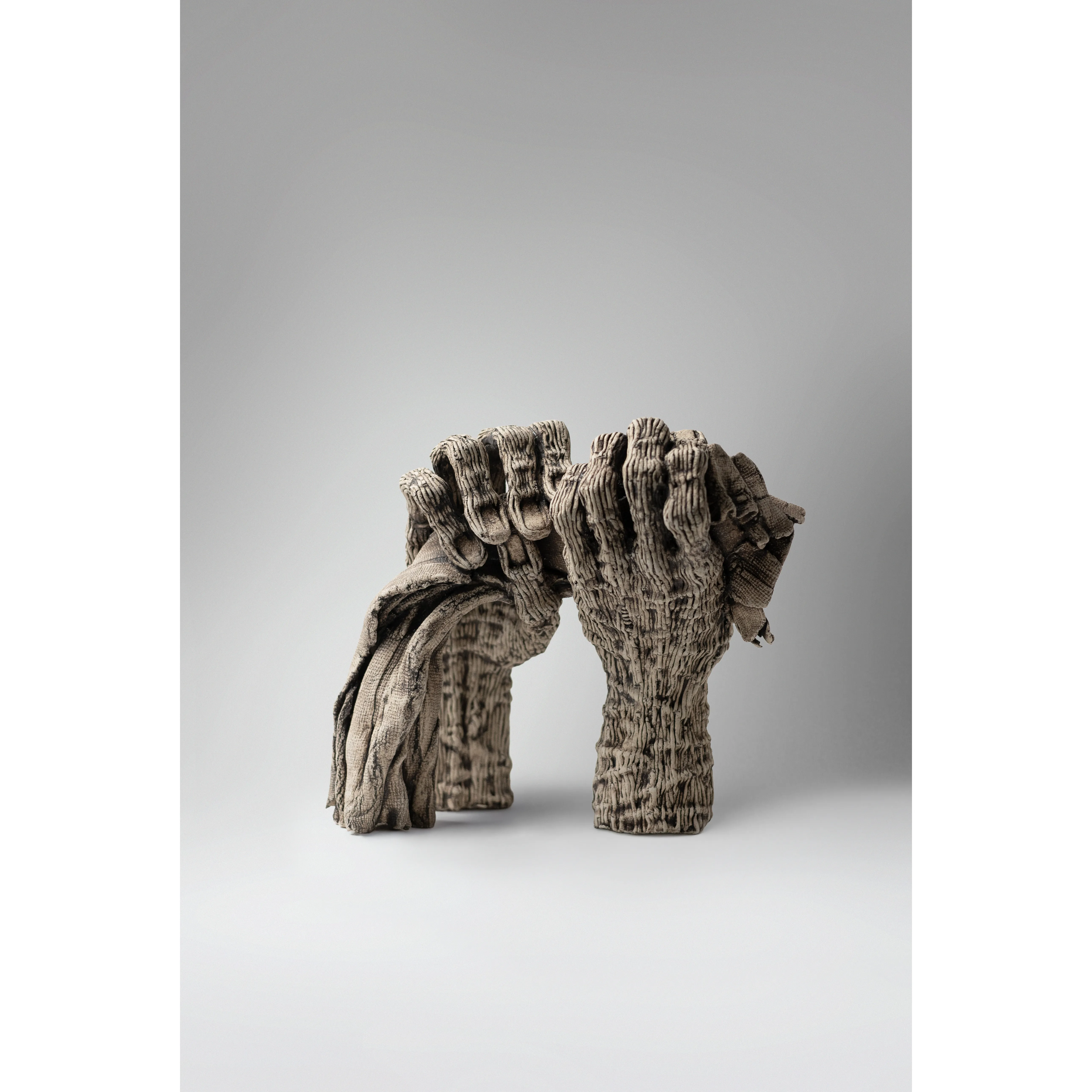 Image of To squeeze by Liudmyla Davydenko, size: 25х29х22, made of chamotte, glaze, Sculpture medium, part of the Holova/Head series, priced at €700 Photo 1 of 3.